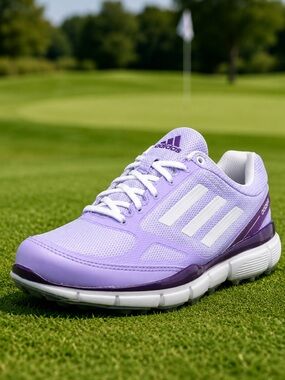 Adidas Women's Golf Shoes Sport Purple Spikeless Waterproof Size 8.5